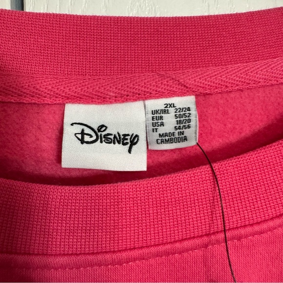 NWT. Disney Primark Stitch & Angel sweatshirt 2XL. Bright pink - Picture 8 of 12